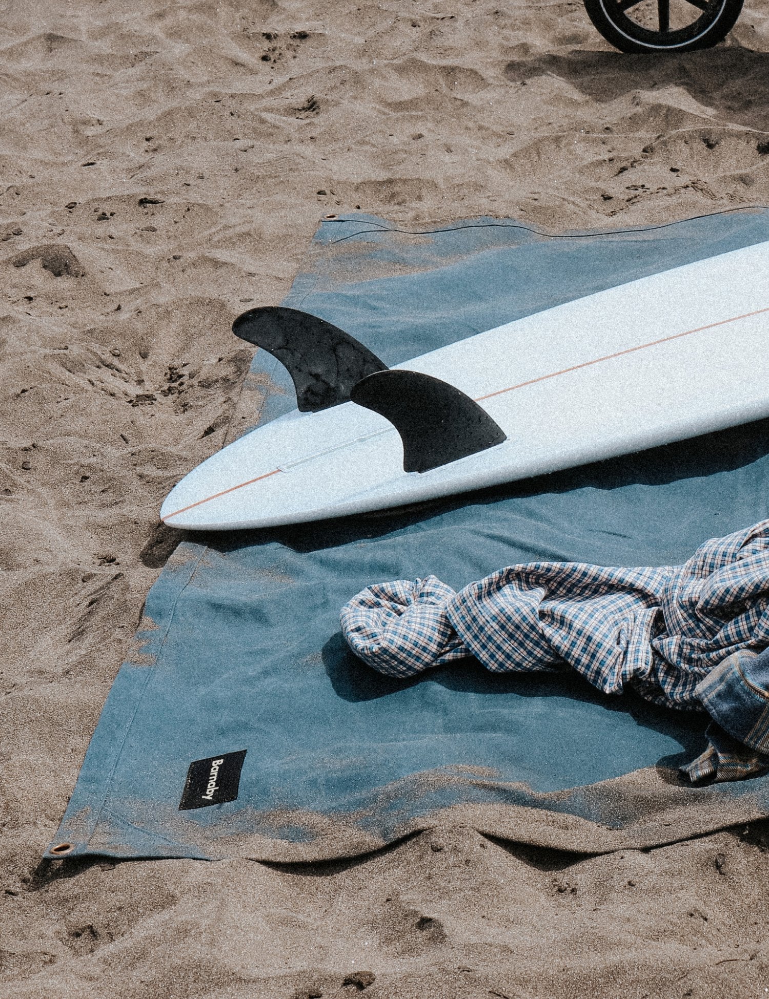 Waxed Canvas Picnic Mat- Aoraki Blue