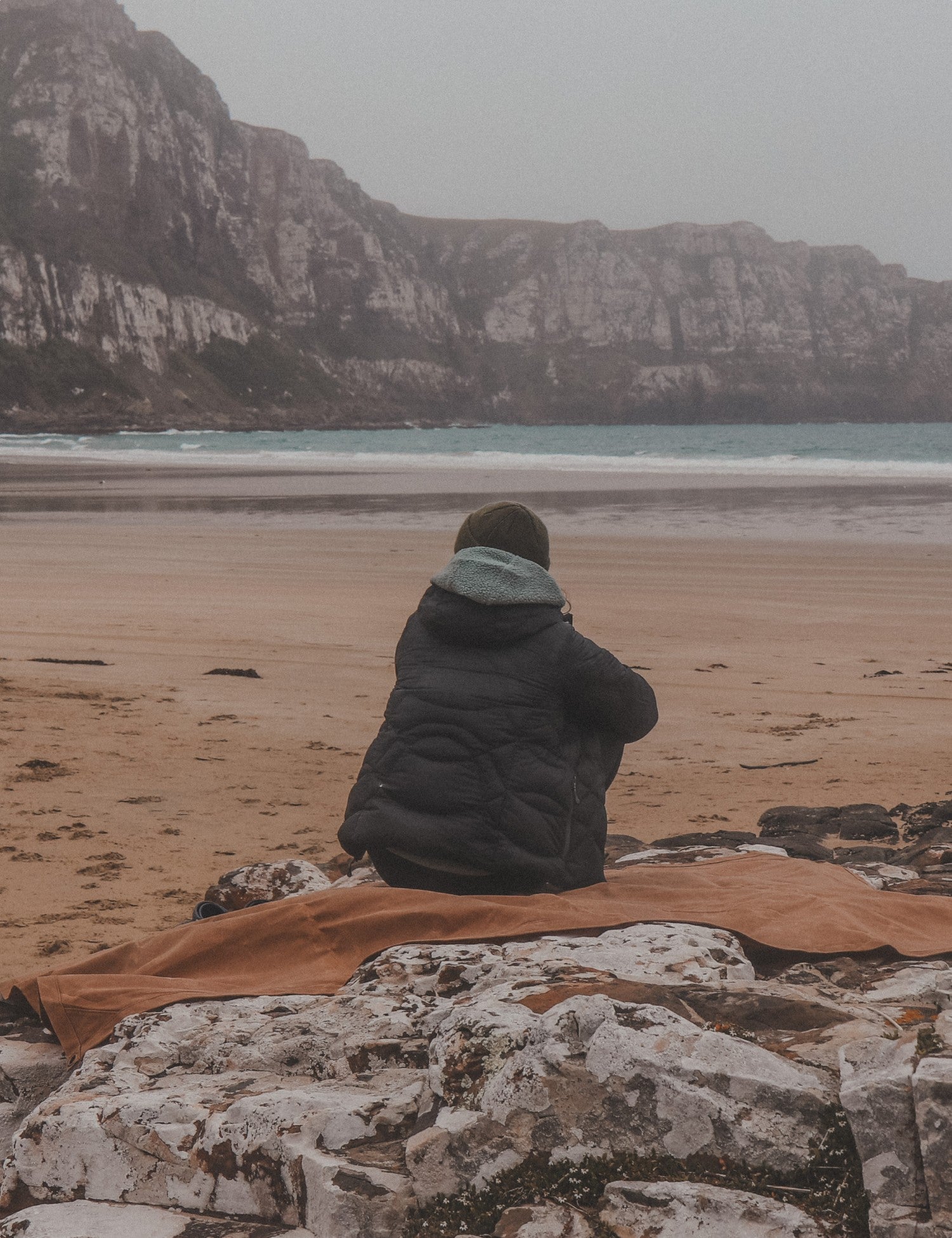 Waxed Canvas Picnic Mat - Tussock Brown