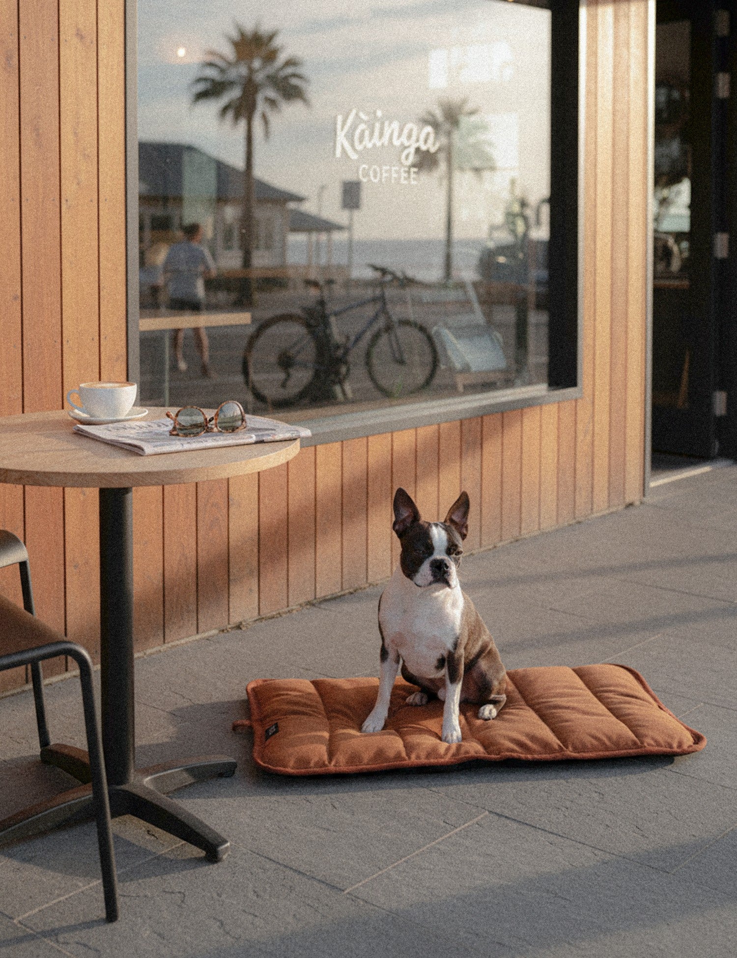 Water-Resistant Canvas Good Dog Mat – Bracken Orange