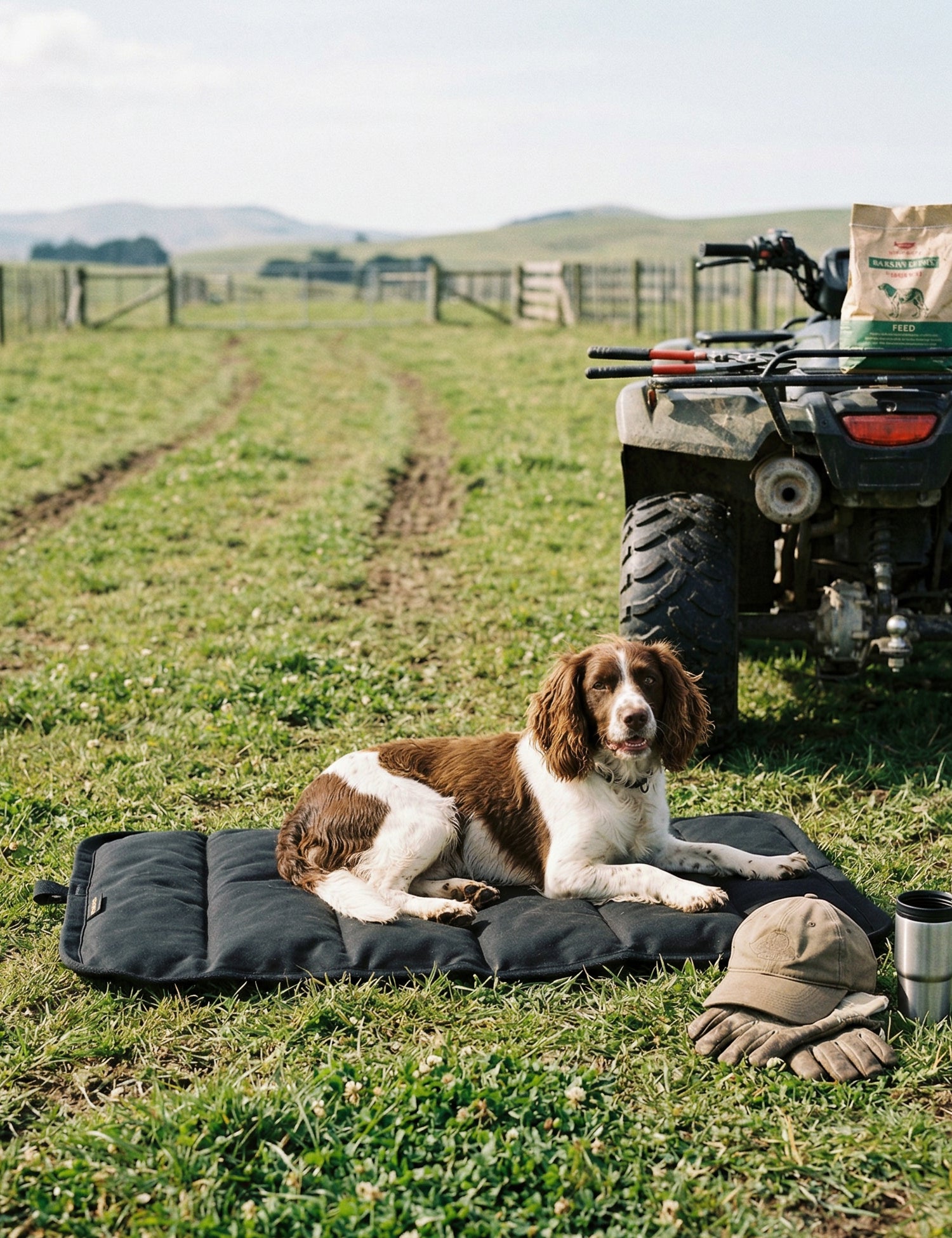 Water-Resistant Canvas Good Dog Mat – Muriwai Black
