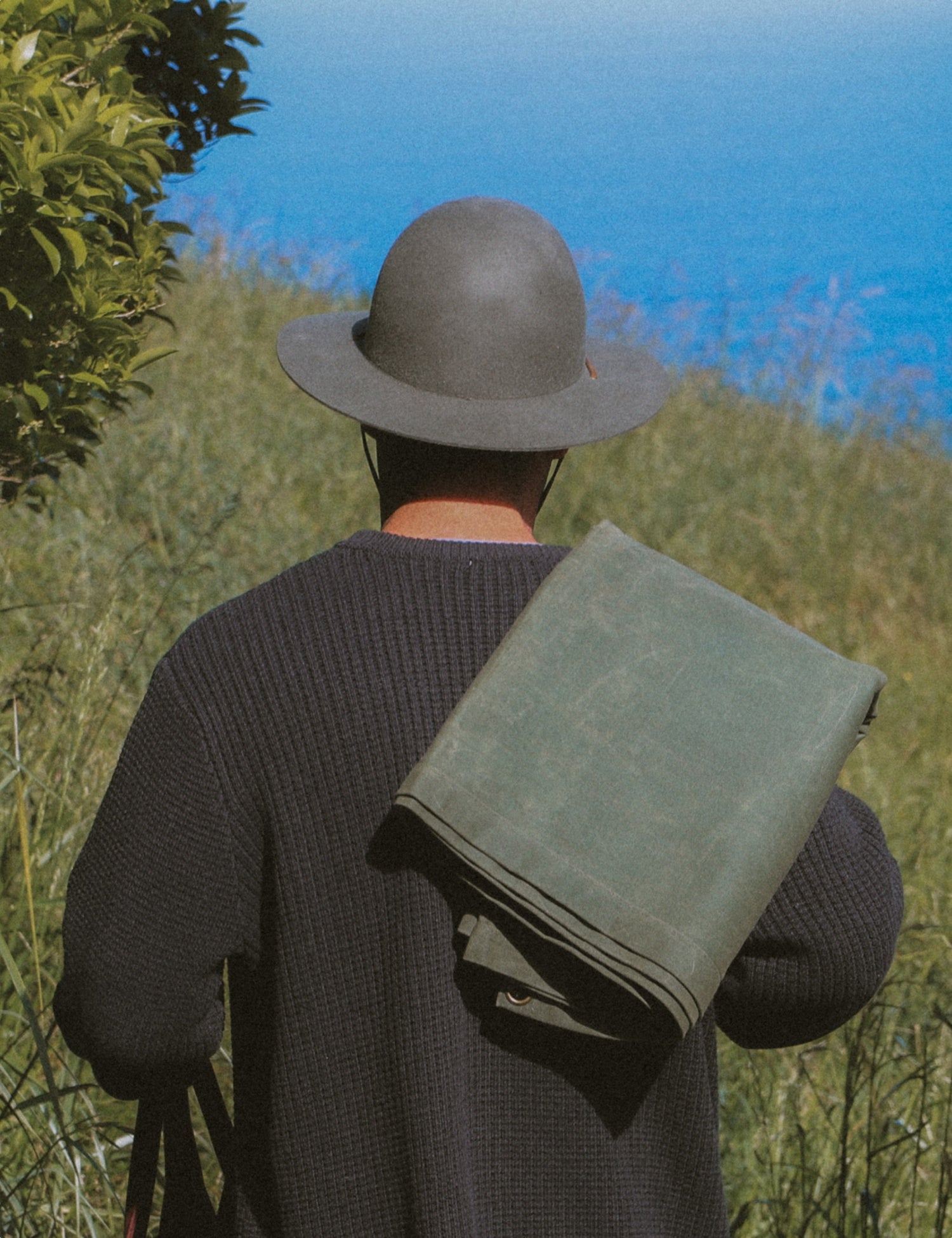 Waxed Canvas Picnic Mat - Waitākere Green