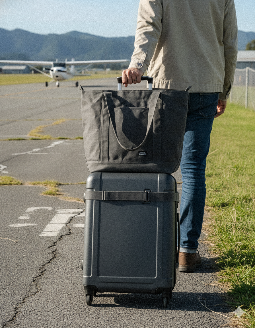 Barnaby Better Tote - Large waxed canvas everyday carry bag - Ruapehu
