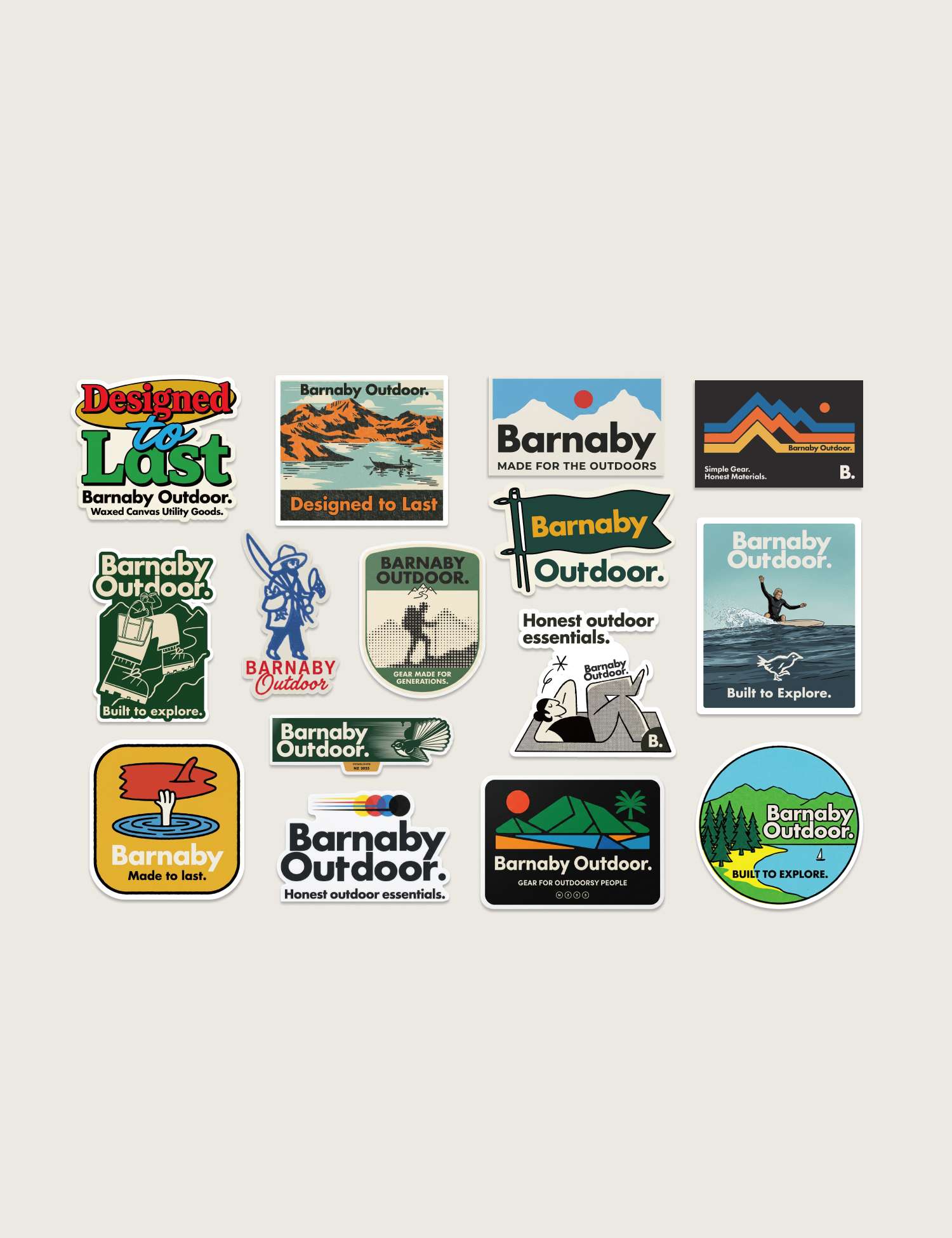 Barnaby Outdoor Sticker Pack - Two
