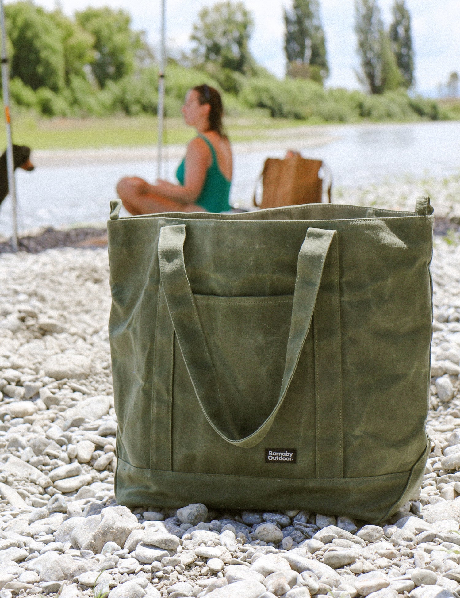 Barnaby Better Tote - Large waxed canvas everyday carry bag - Kaitoke - Barnaby Outdoor