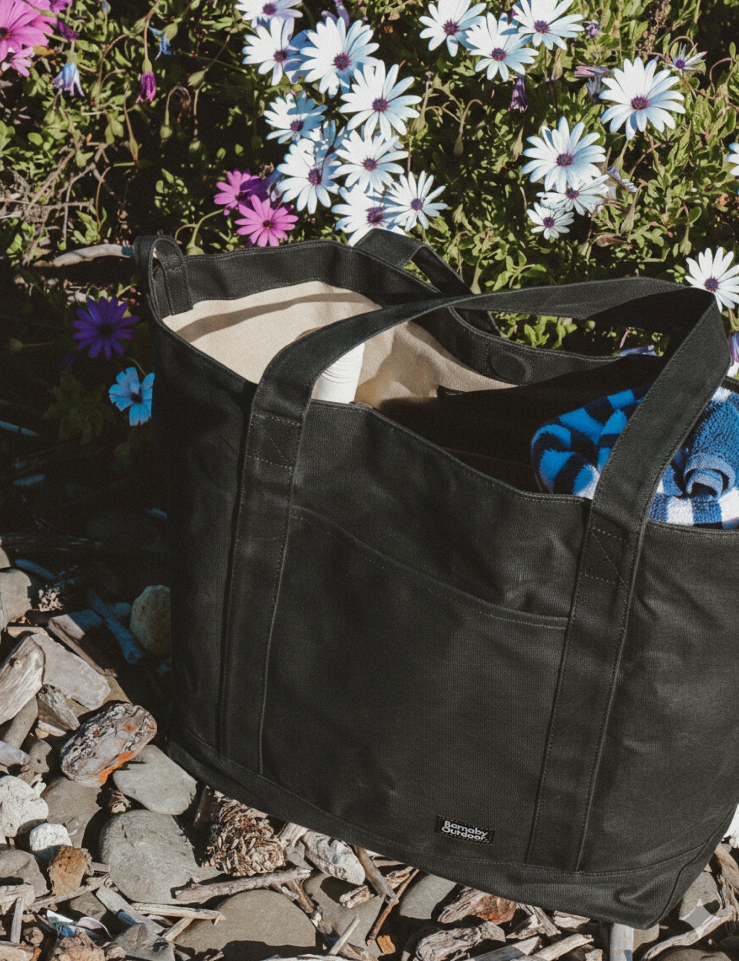 Barnaby Better Tote - Large waxed canvas everyday carry bag - Muriwai - Barnaby Outdoor