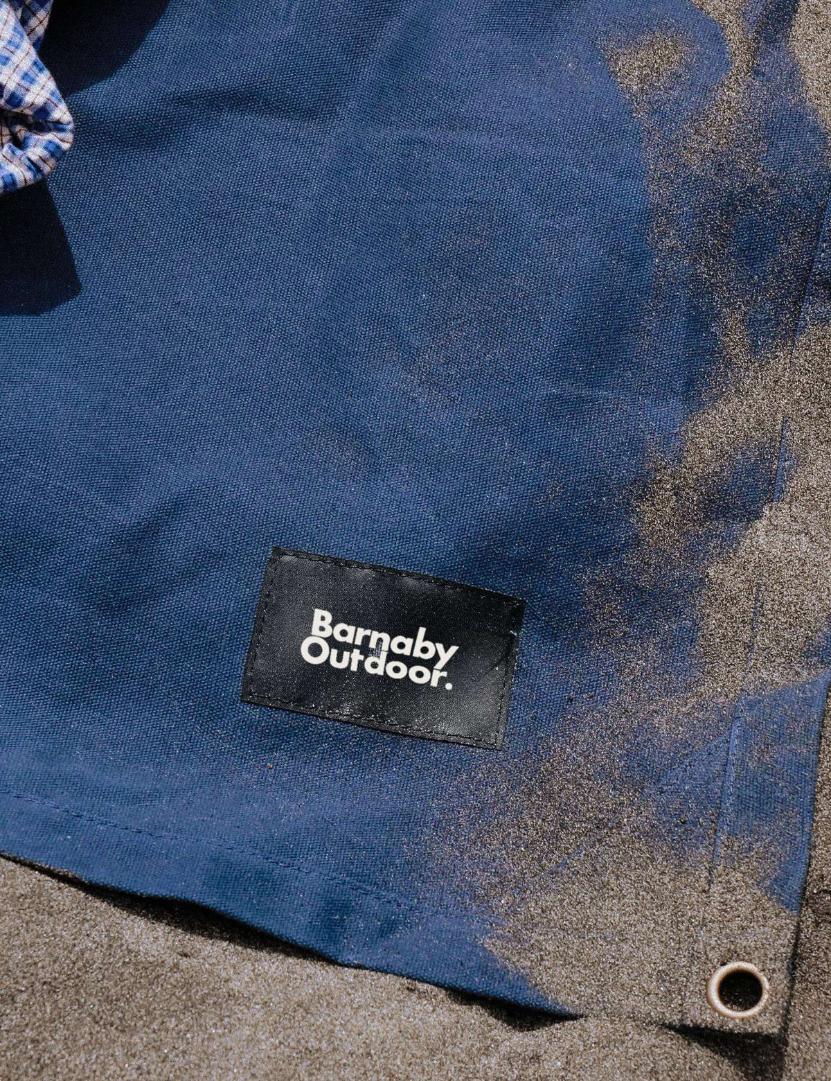 Waxed Canvas Picnic Mat - Wakatipu Blue - Barnaby Outdoor