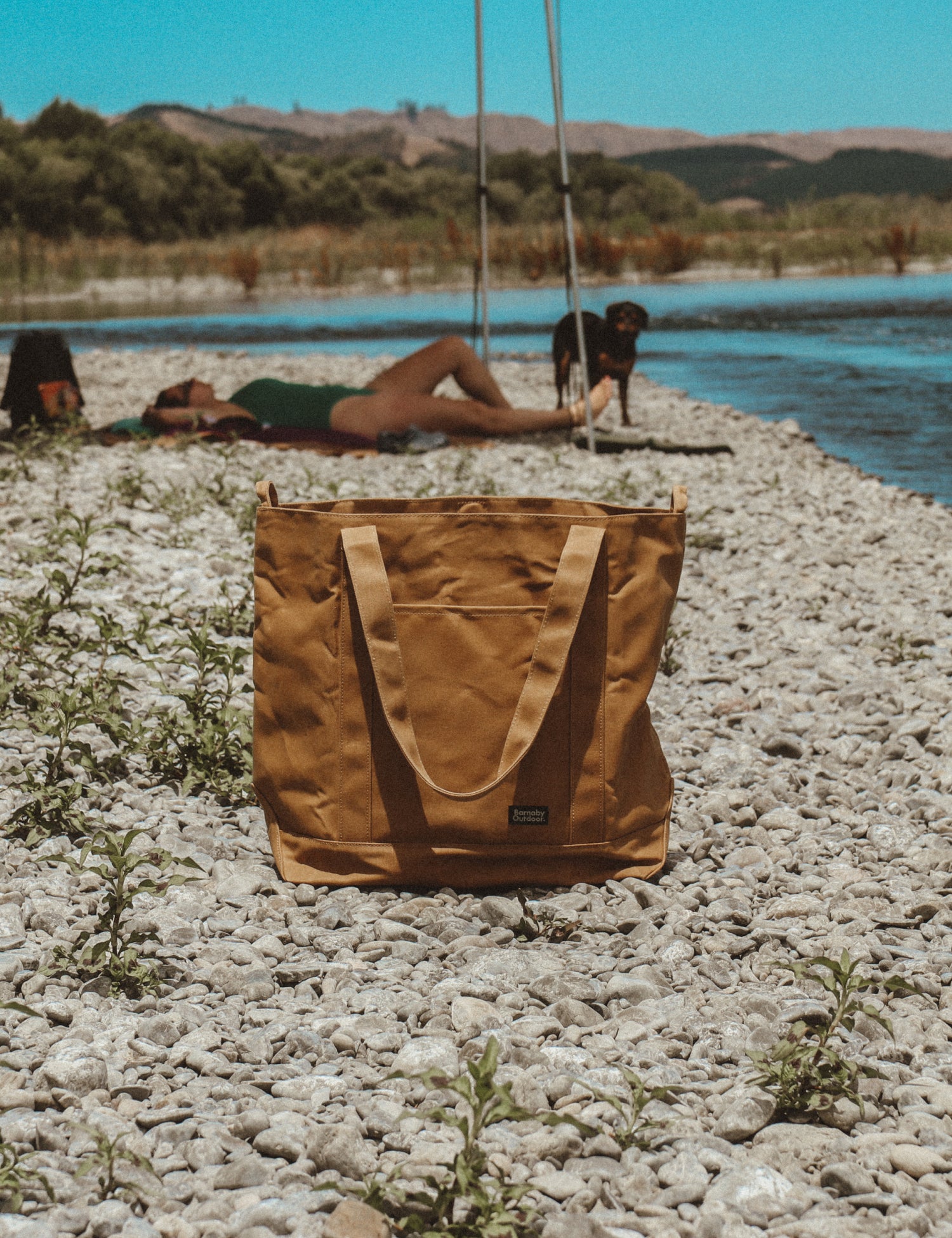 Barnaby Better Tote - Large waxed canvas everyday carry bag - Tussock