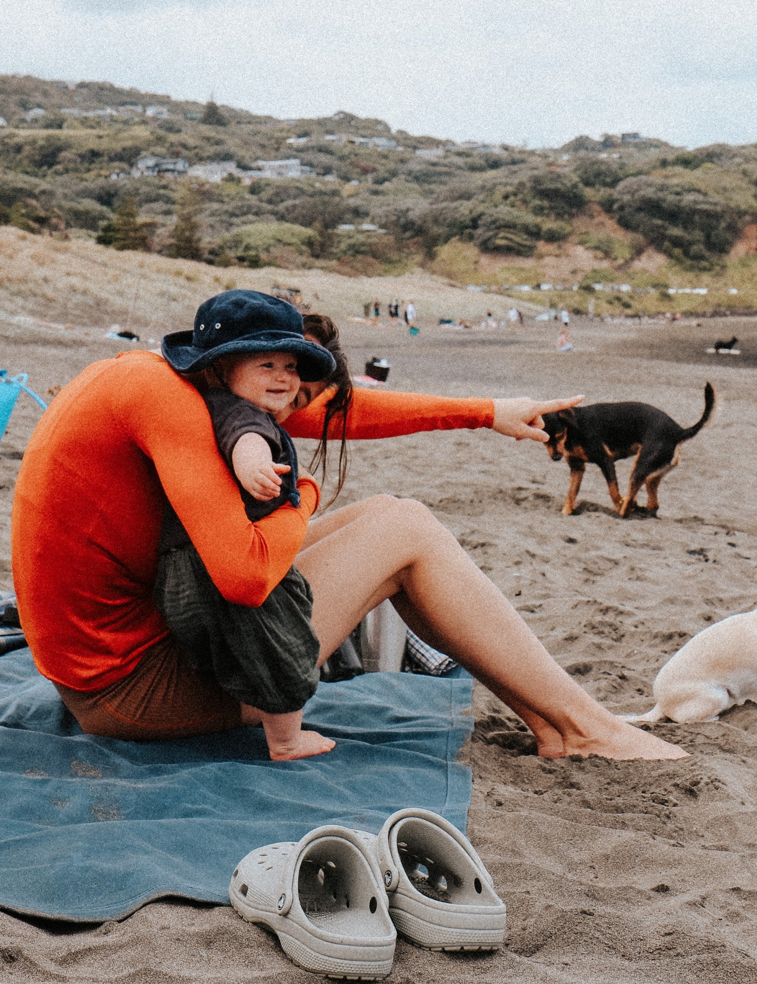 Waxed Canvas Picnic Mat- Aoraki Blue