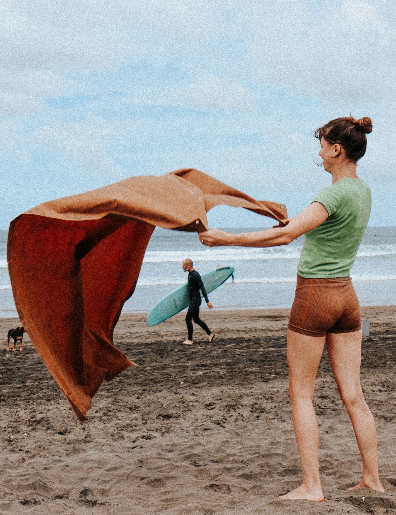 Waxed Canvas Picnic Mat - Tussock Brown