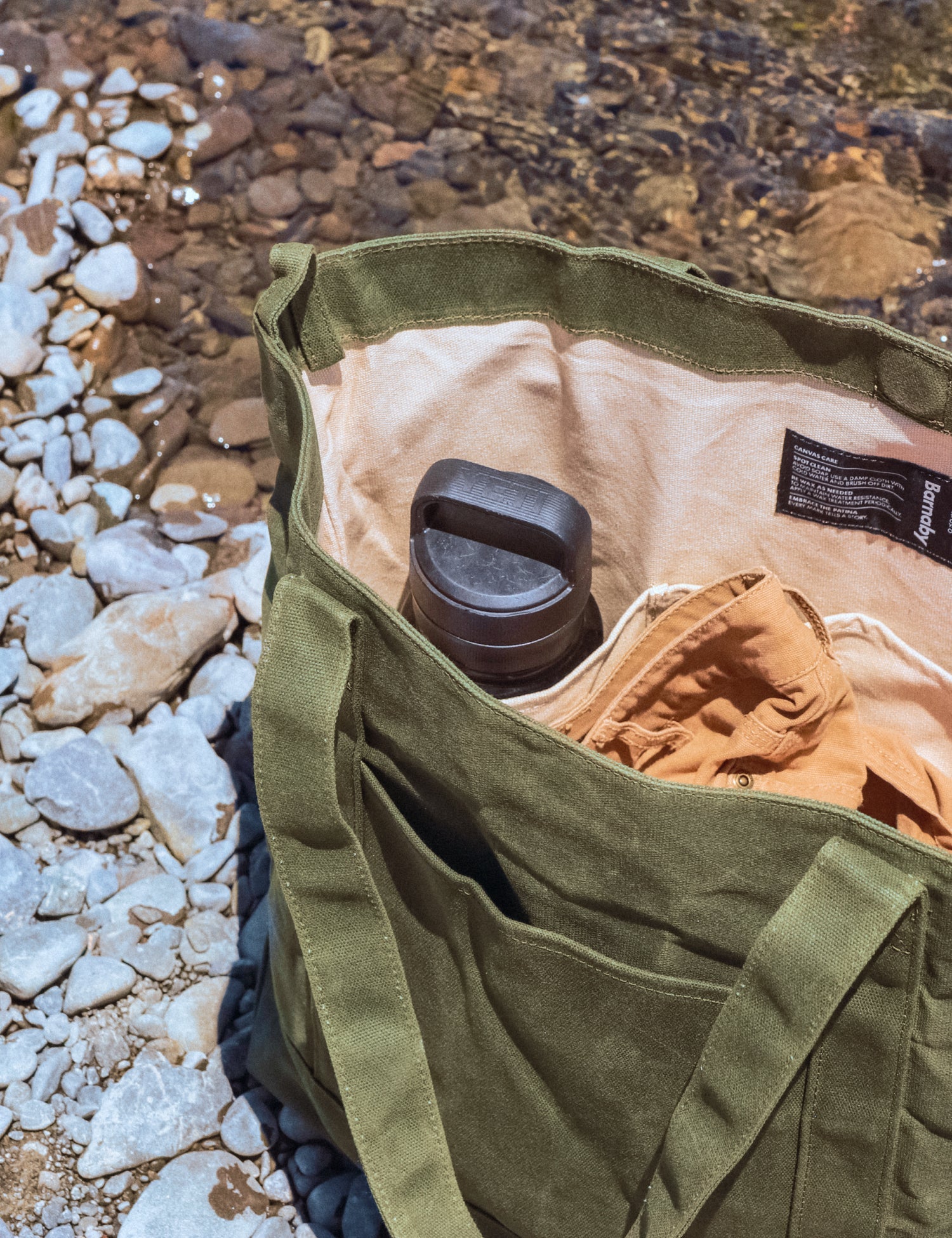 Barnaby Better Tote - Large waxed canvas everyday carry bag - Kaitoke - Barnaby Outdoor