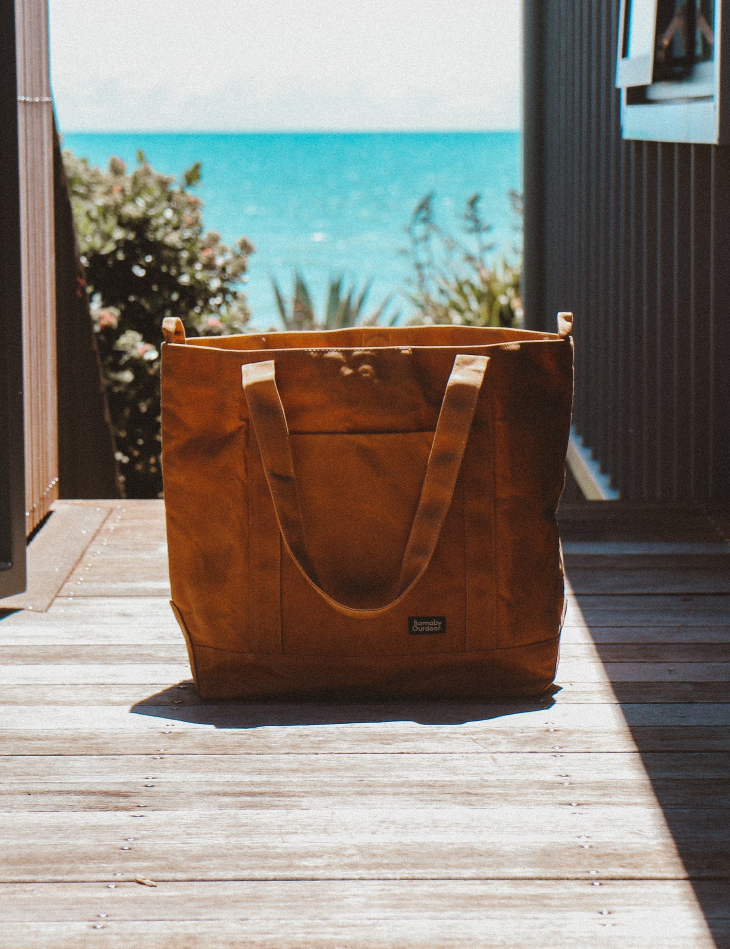 Barnaby Better Tote - Large waxed canvas everyday carry bag - Tussock - Barnaby Outdoor