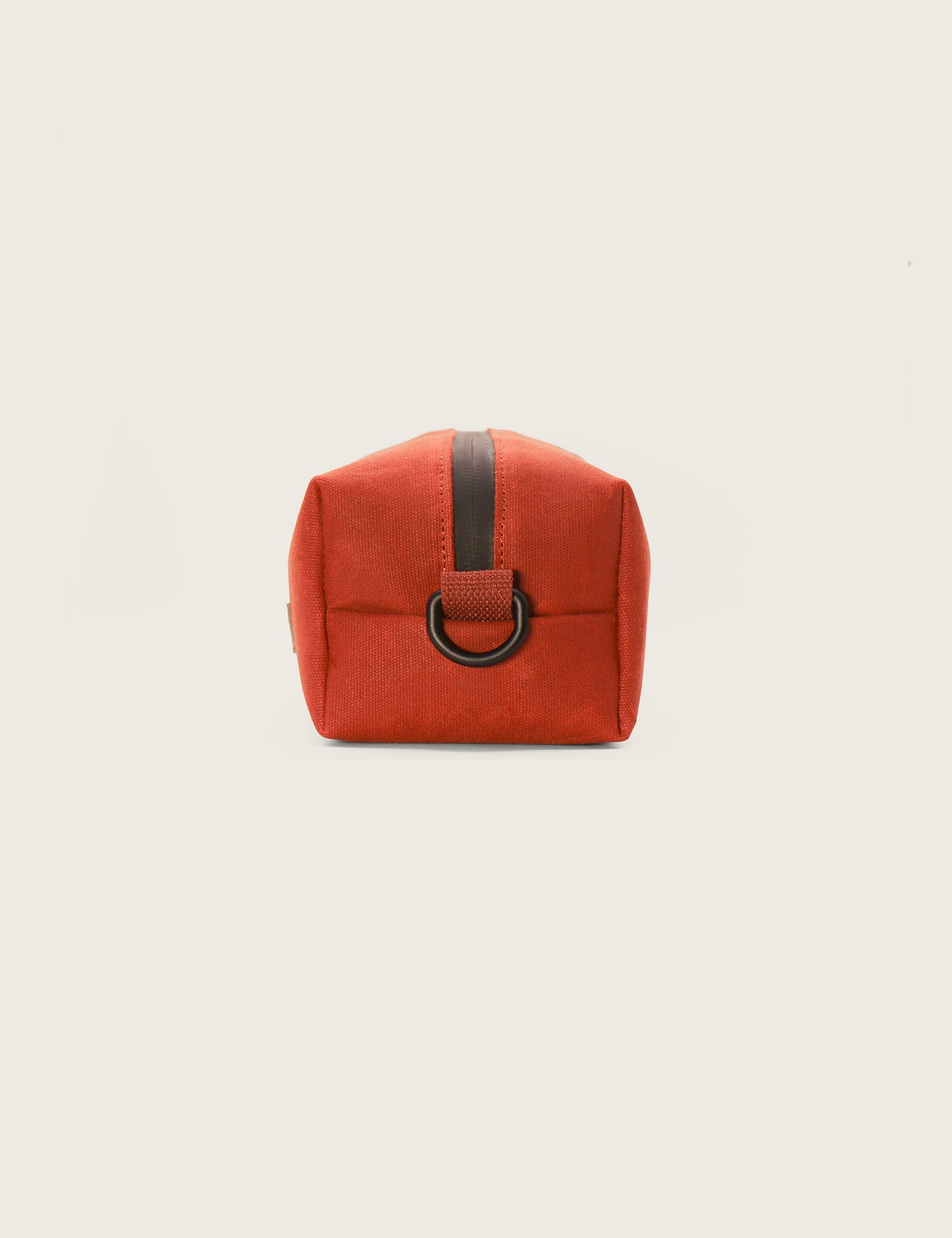 Field Wash Bag - Waxed Canvas - Tongariro Red - Barnaby Outdoor