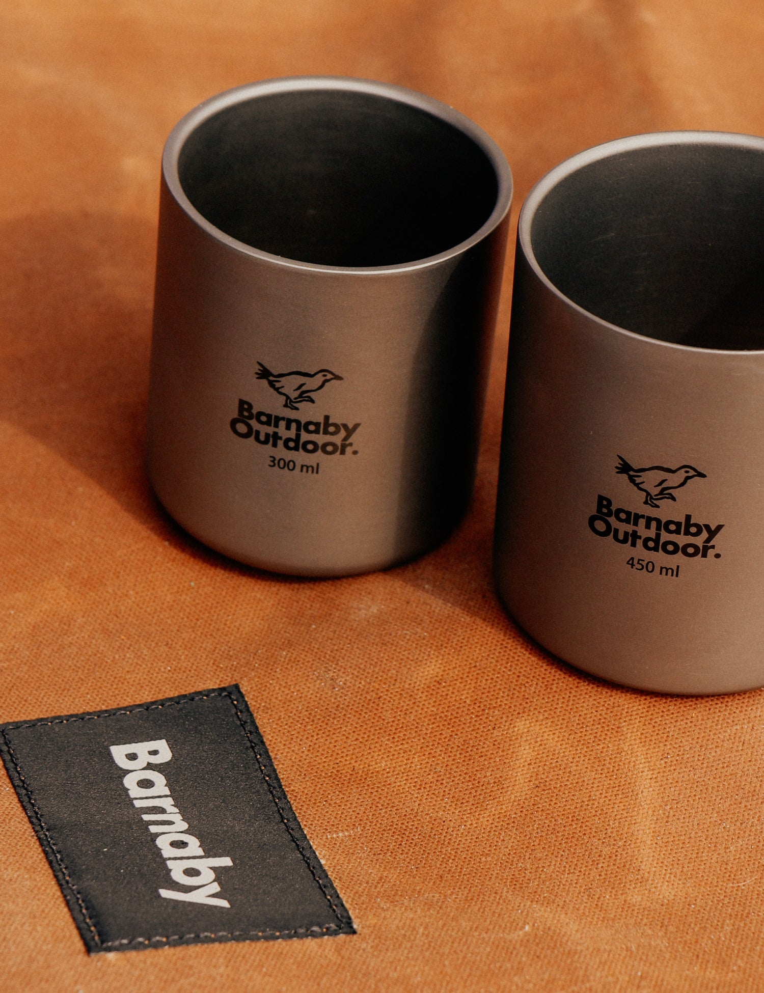 Titanium Double - Wall Barnaby Mug - Nesting Set - Barnaby Outdoor